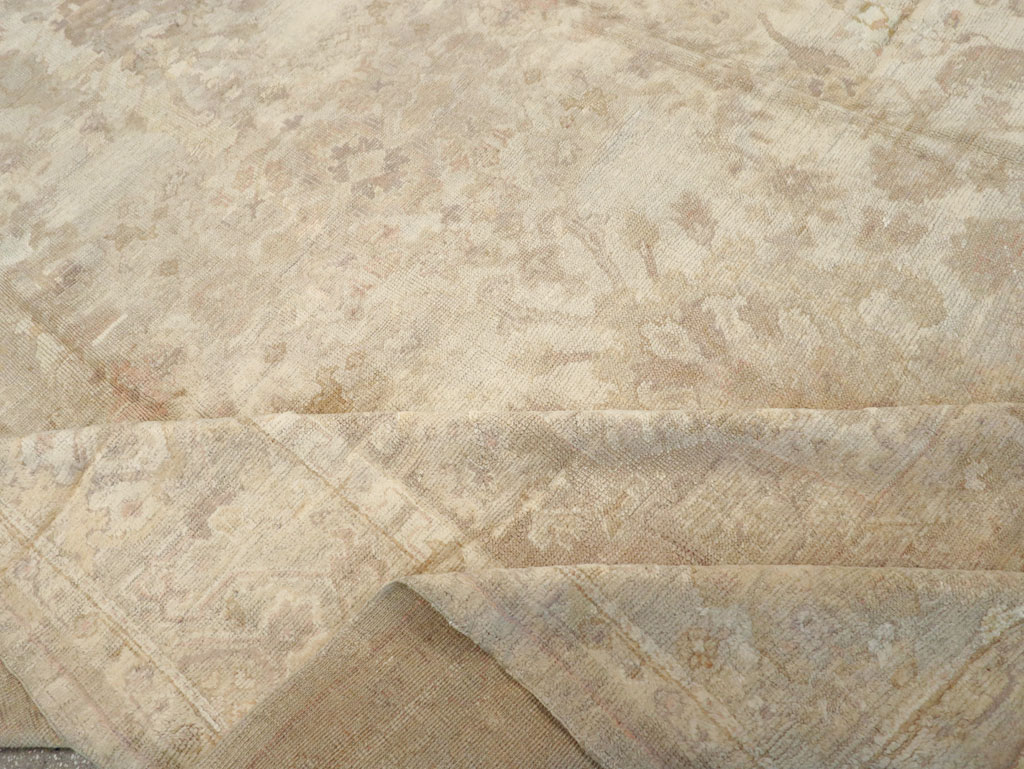 Antique Turkish Oushak Carpet, No.14155 - Gss