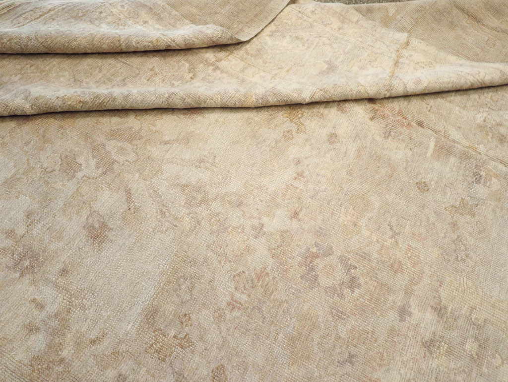 Antique Turkish Oushak Carpet, No.14155 - Gss