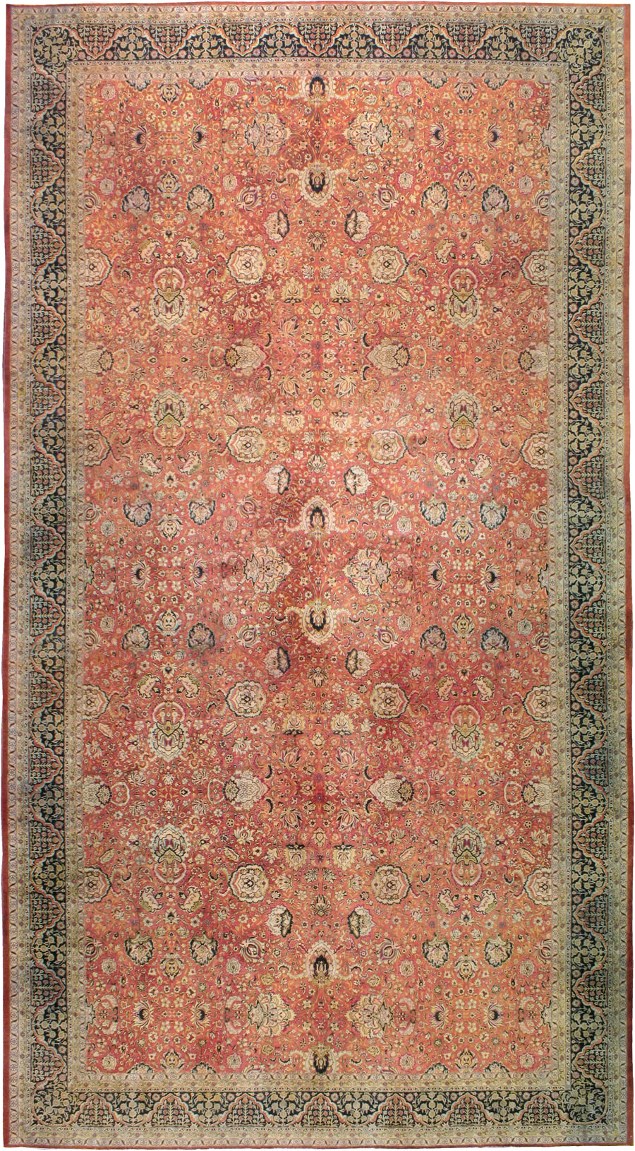 Antique Indian Lahore Carpet, No.14162 - Gss