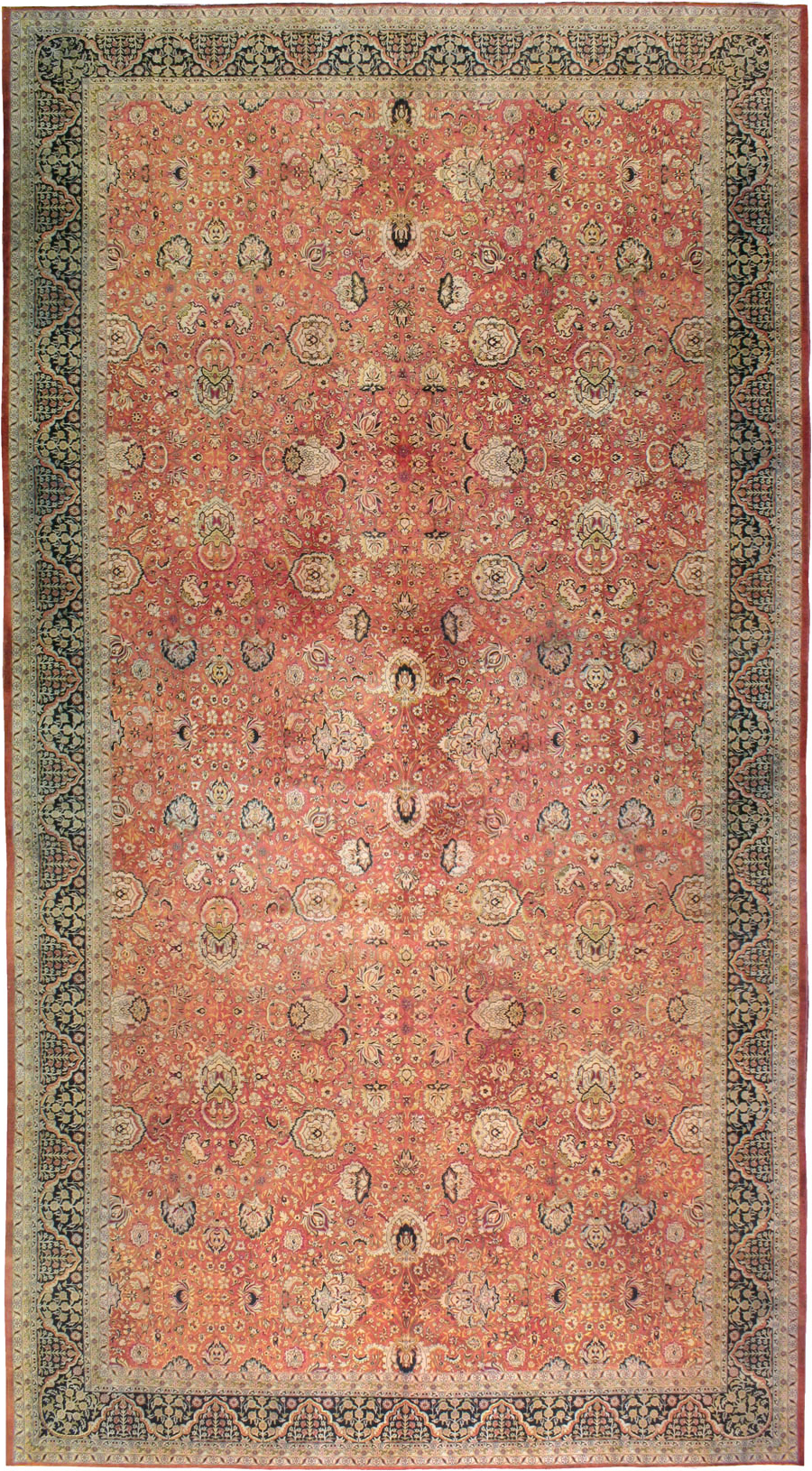 Antique Indian Lahore Carpet, No.14162 - Gss