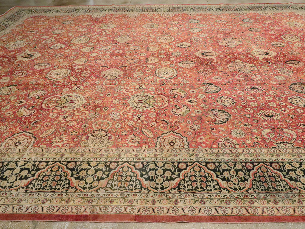 Antique Indian Lahore Carpet, No.14162 - Gss