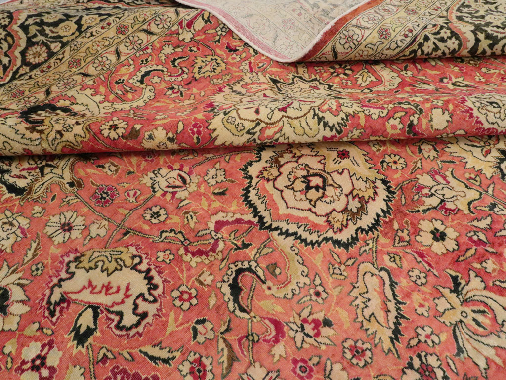 Antique Indian Lahore Carpet, No.14162 - Gss