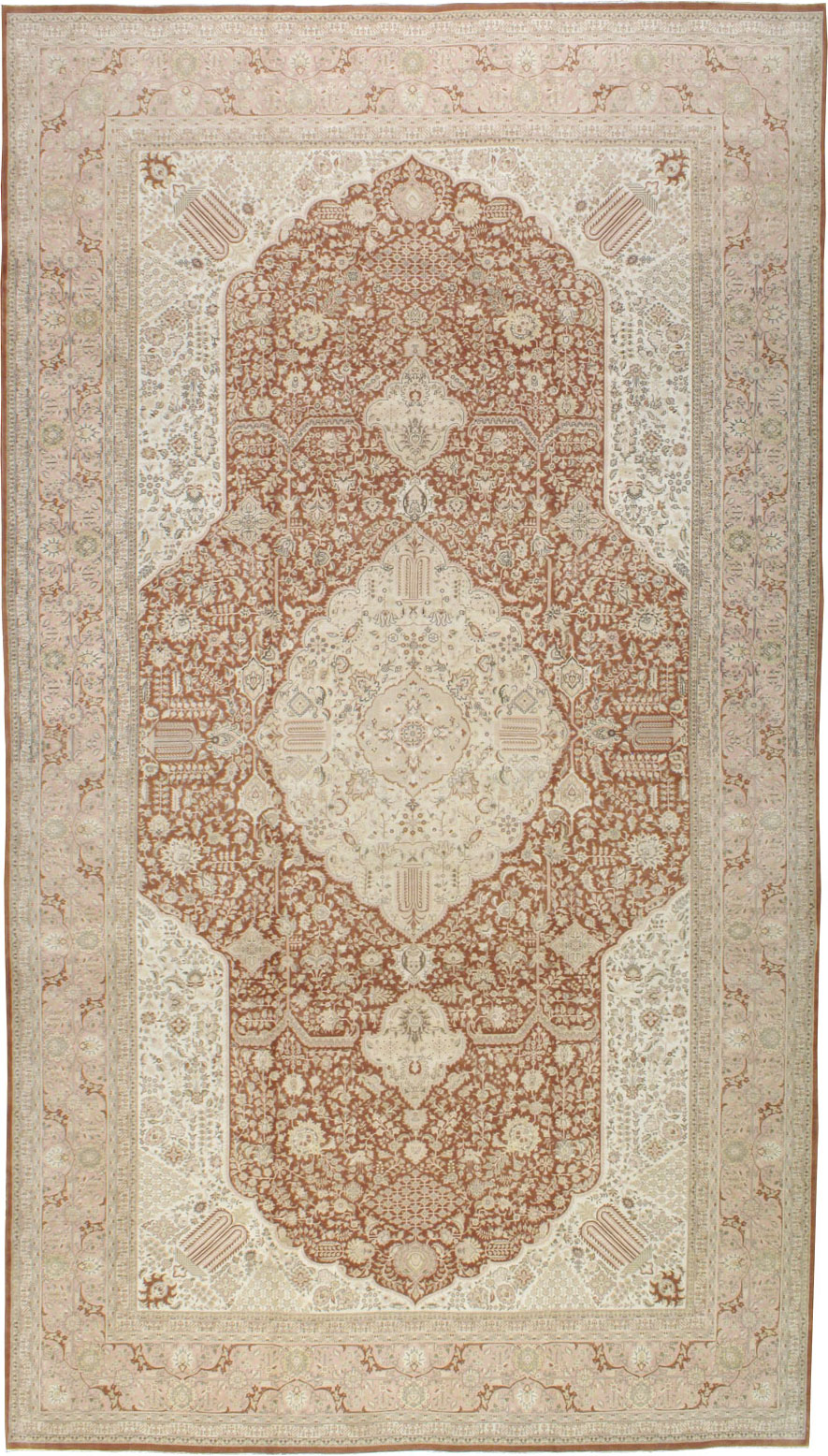 Vintage Persian Tabriz Carpet, No.14173 - Gss