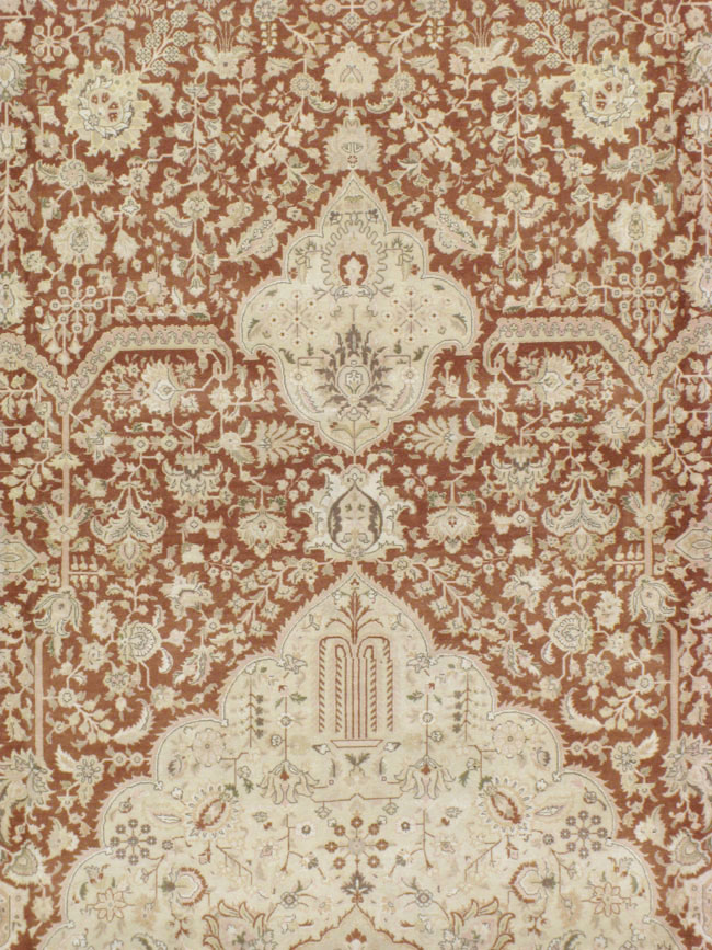 Vintage Persian Tabriz Carpet, No.14173 - Gss
