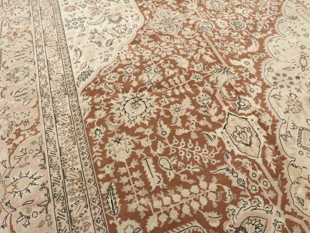 Vintage Persian Tabriz Carpet, No.14173 - Gss