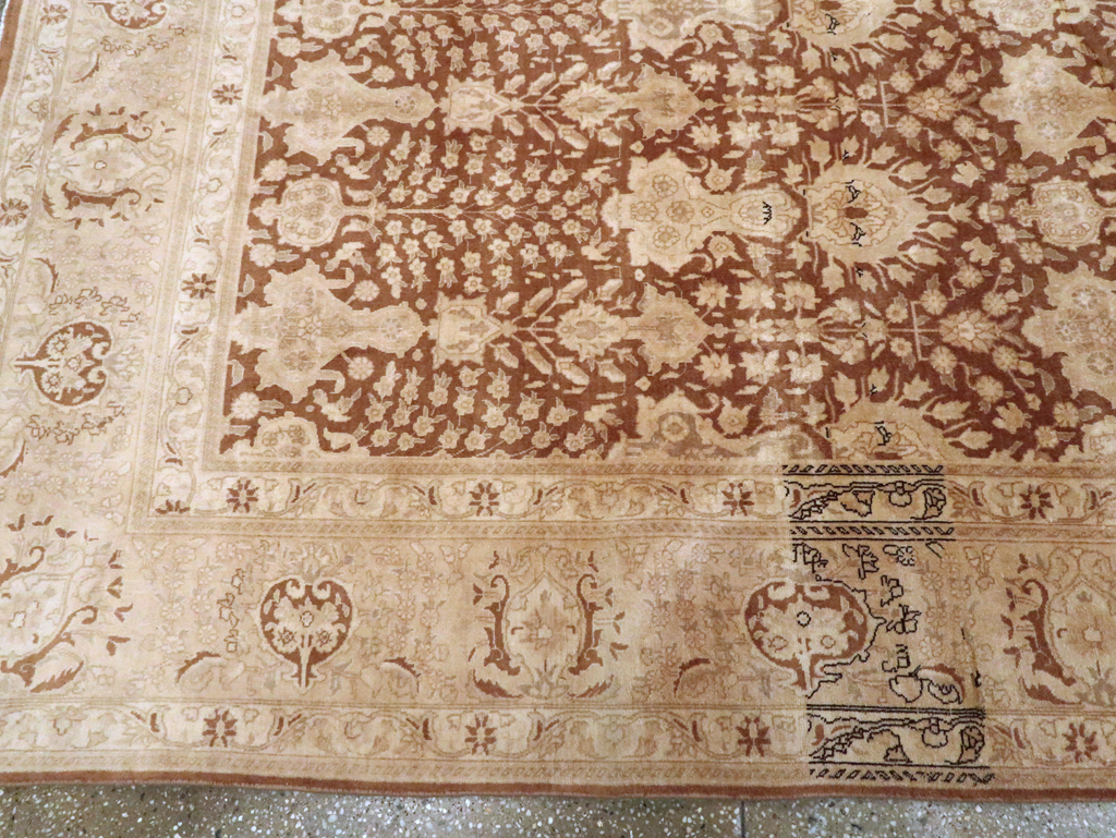 Vintage Persian Tabriz Carpet, No.14177 - Gss