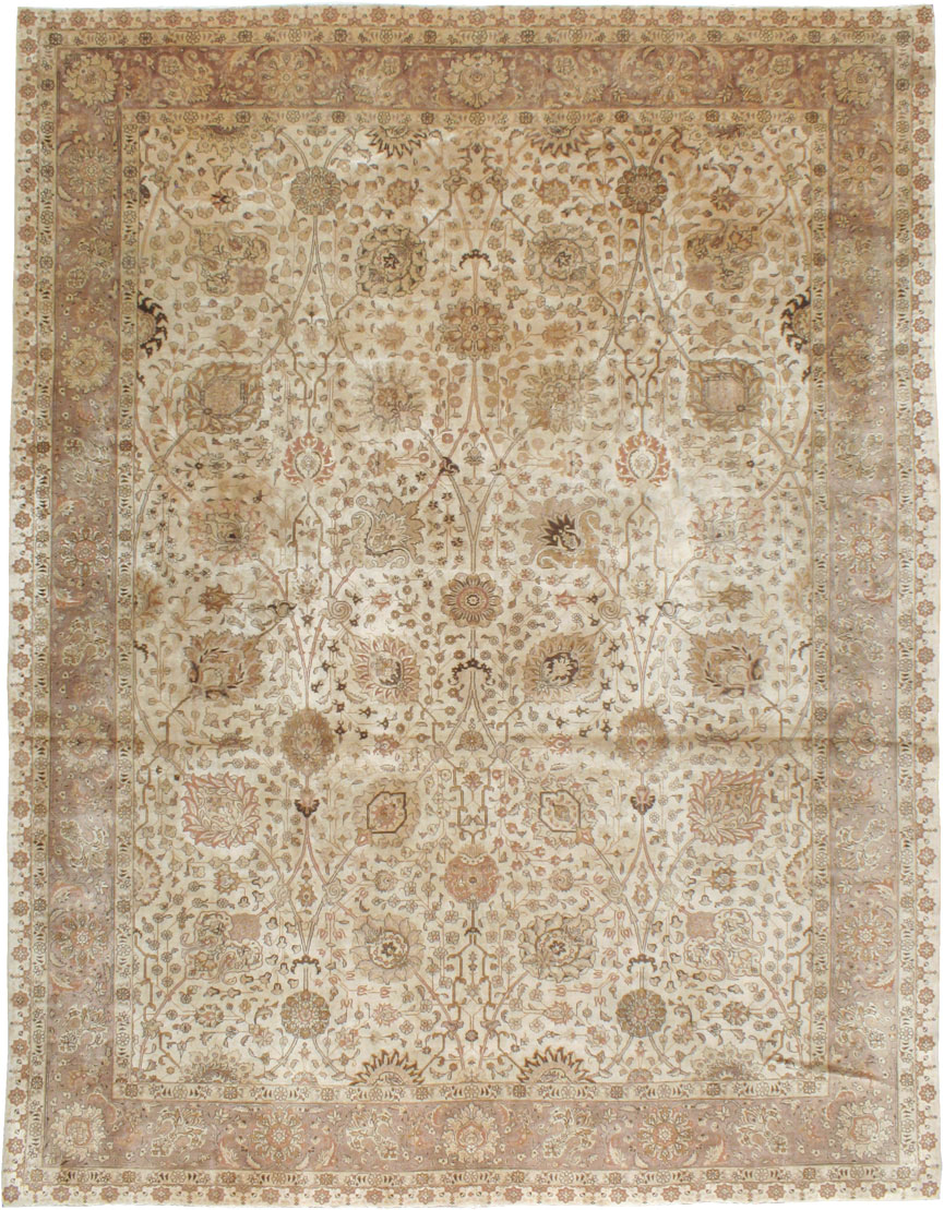 Vintage Persian Tabriz Carpet, No.14183 - Gss
