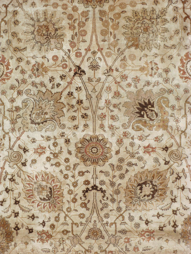 Vintage Persian Tabriz Carpet, No.14183 - Gss