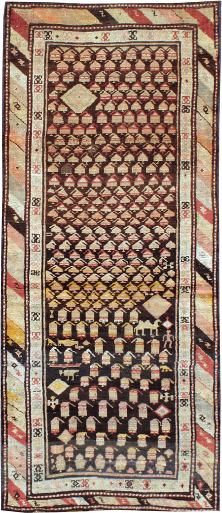 Antique Persian Kurd Rug, No.14205 - Gss