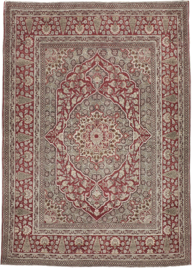 Antique Persian Tabriz Rug, No.14232 - Gss