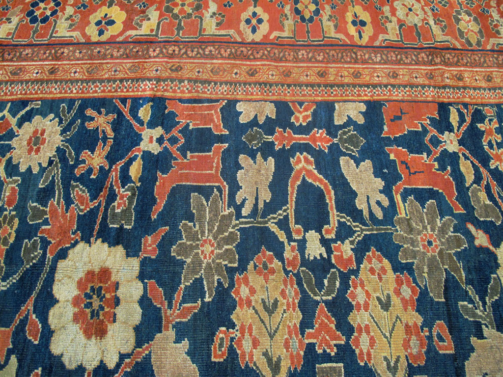 Antique Persian Sultanabad Carpet, No.14235 - Gss