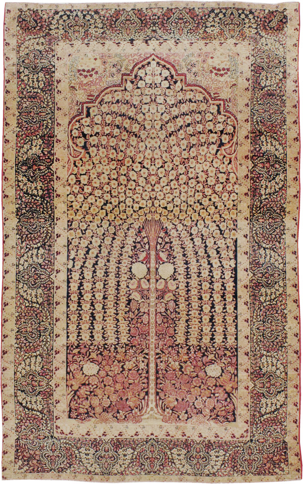 Antique Persian Lavar Kerman Rug, No.14258 - Gss