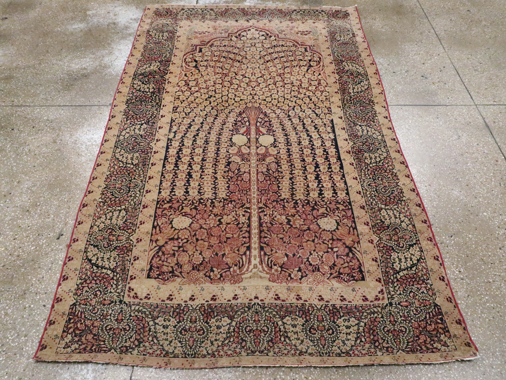 Antique Persian Lavar Kerman Rug, No.14258 - Gss
