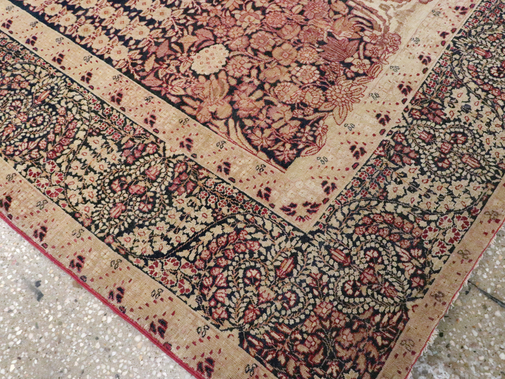 Antique Persian Lavar Kerman Rug, No.14258 - Gss