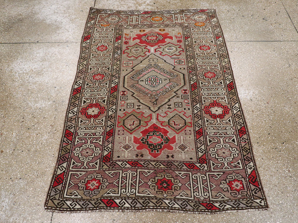 Antique  Caucasian Kazak Rug, No.14297 - Gss