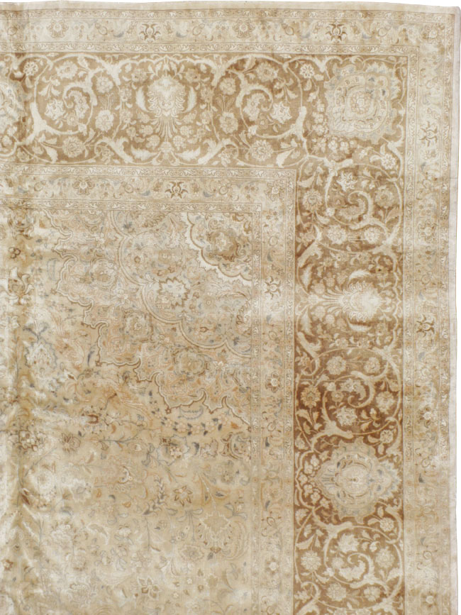 Vintage Persian Tabriz Square Carpet, No.14307 - Gss