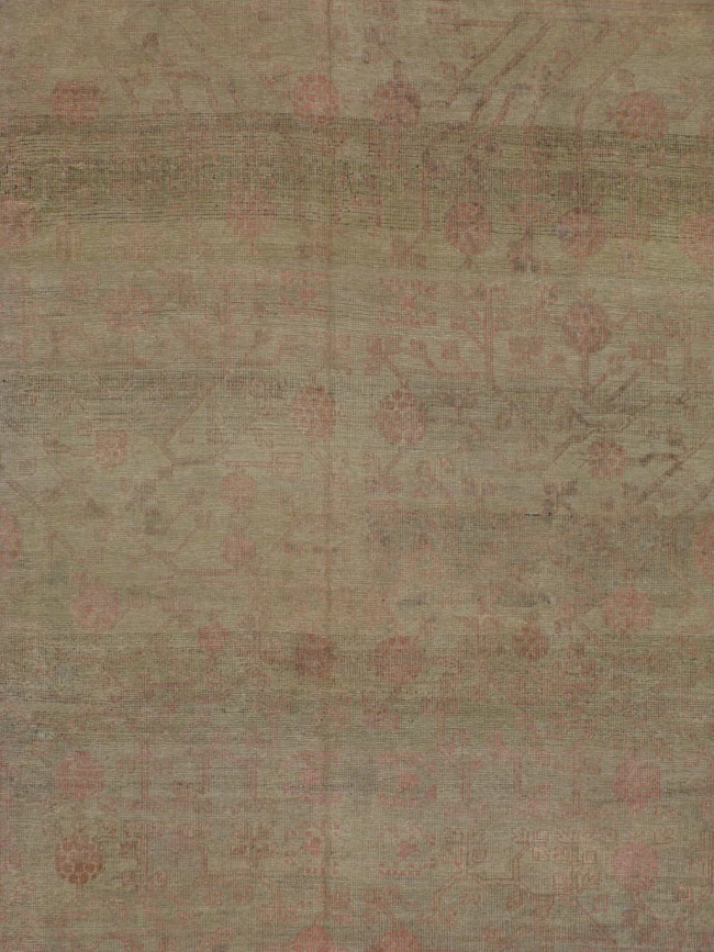 Antique East Turkestan Khotan Carpet, No.14309 - Gss