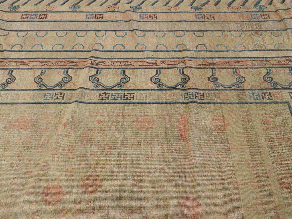 Antique East Turkestan Khotan Oversize Carpet, No.14309 - Gss