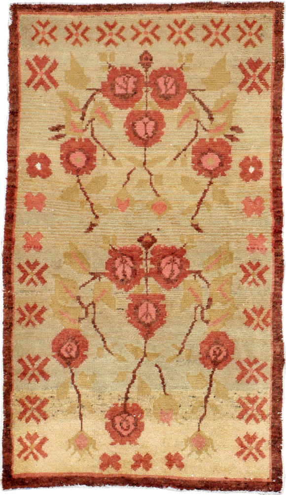 Vintage Turkish Anatolian Throw Rug, No.14326 - Gss