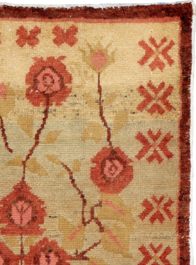 Vintage Turkish Anatolian Throw Rug, No.14326 - Gss