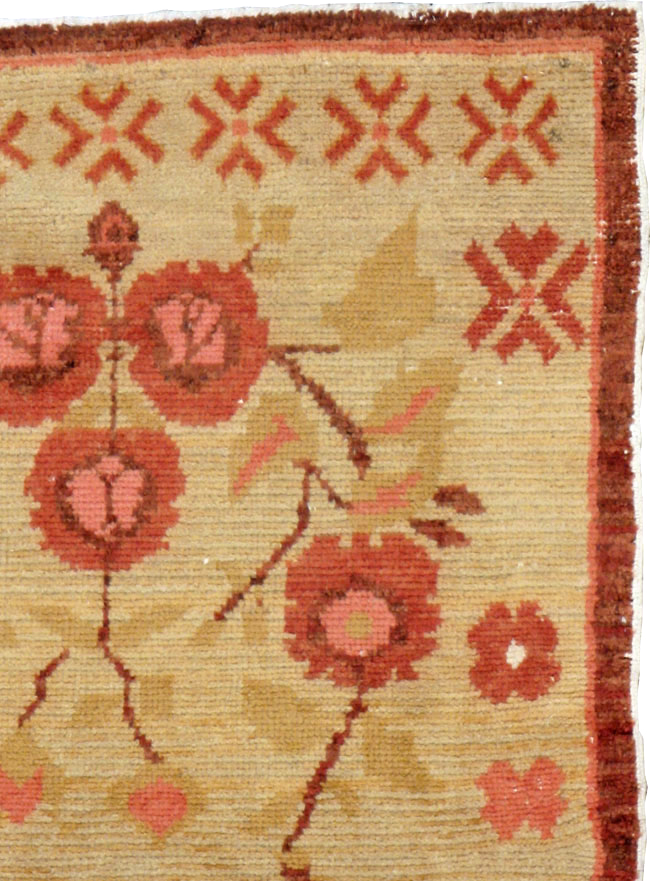 Vintage Turkish Anatolian Throw Rug, No.14326 - Gss