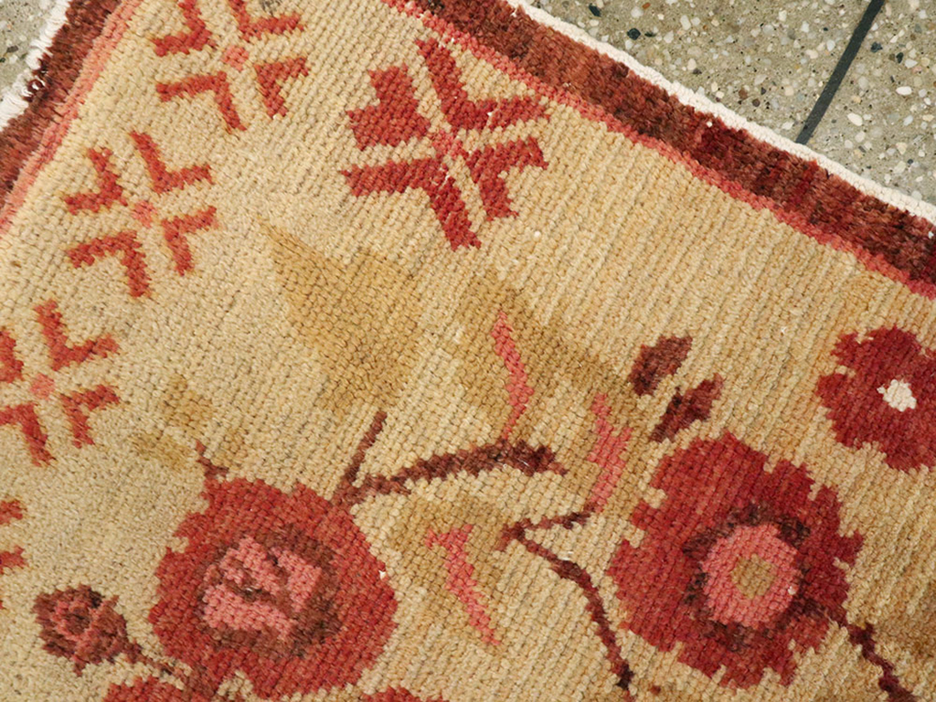 Vintage Turkish Anatolian Throw Rug, No.14326 - Gss