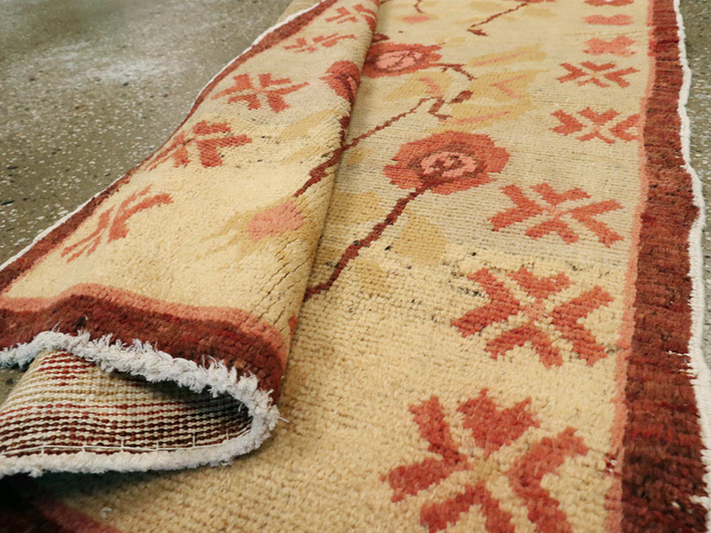 Vintage Turkish Anatolian Throw Rug, No.14326 - Gss