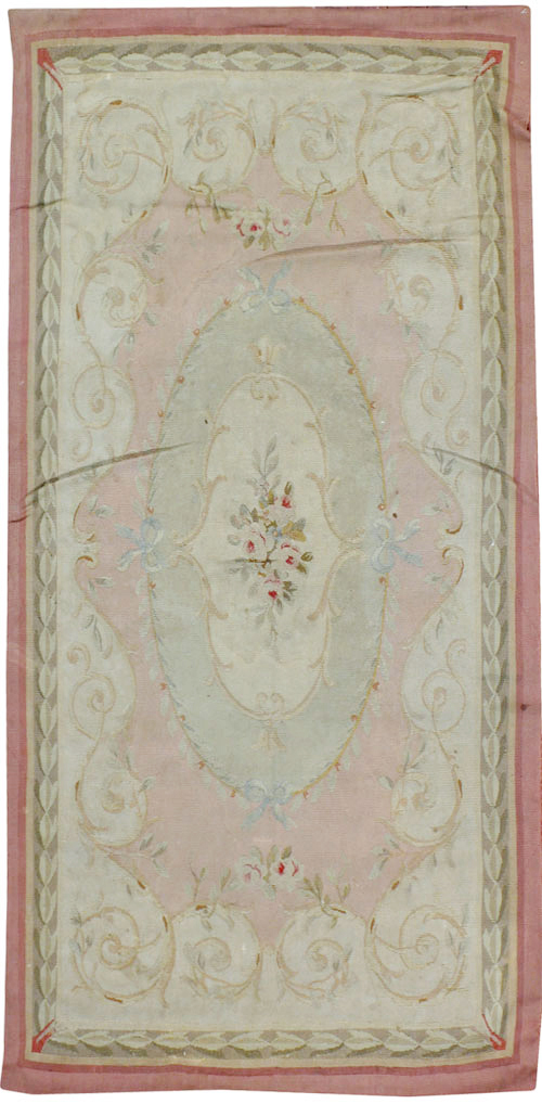 Antique French Aubusson Rug, No.14331 - Gss