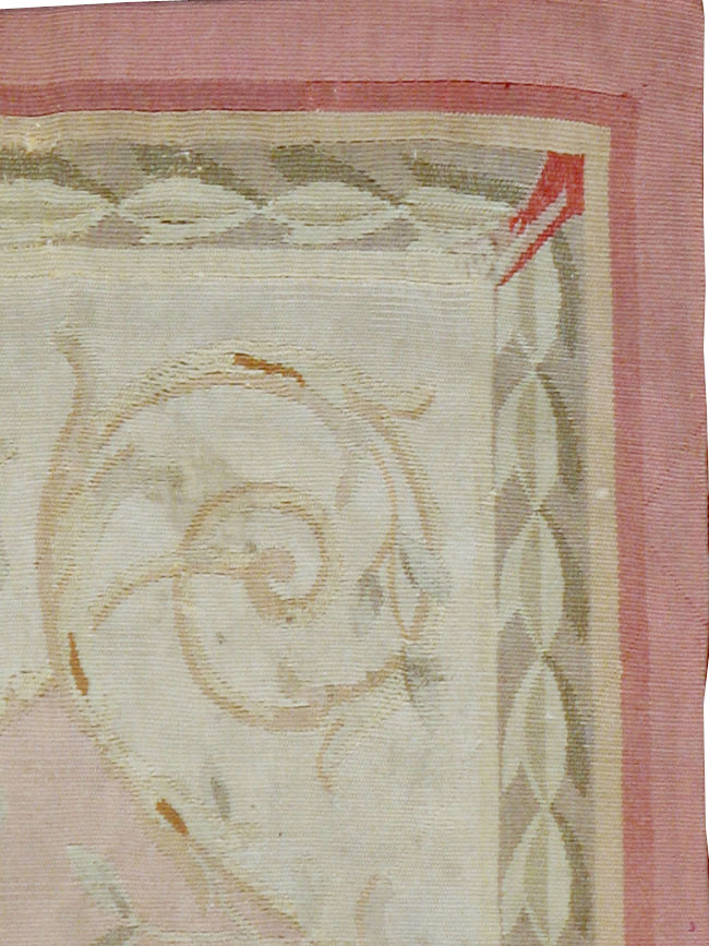 Antique French Aubusson Rug, No.14331 - Gss