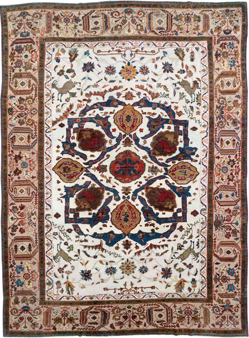 Antique Persian Sultanabad Large Room Size Carpet, No.14336 - Gss