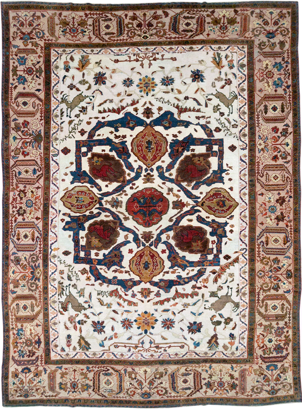 Antique Persian Sultanabad Large Room Size Carpet, No.14336 - Gss
