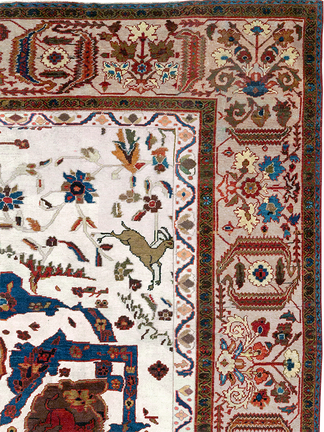 Antique Persian Sultanabad Large Room Size Carpet, No.14336 - Gss