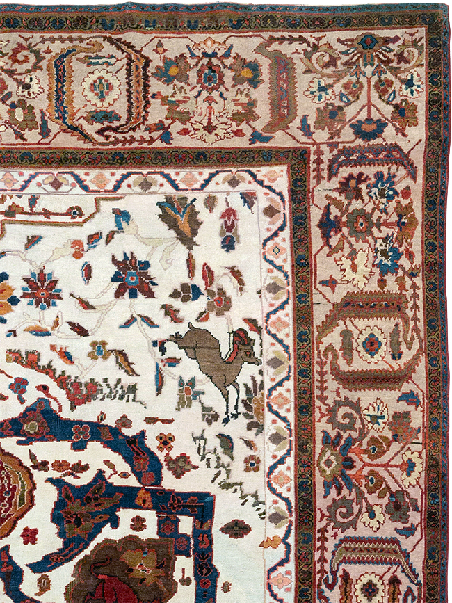 Antique Persian Sultanabad Large Room Size Carpet, No.14336 - Gss