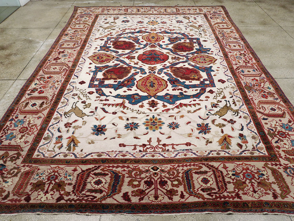 Antique Persian Sultanabad Large Room Size Carpet, No.14336 - Gss
