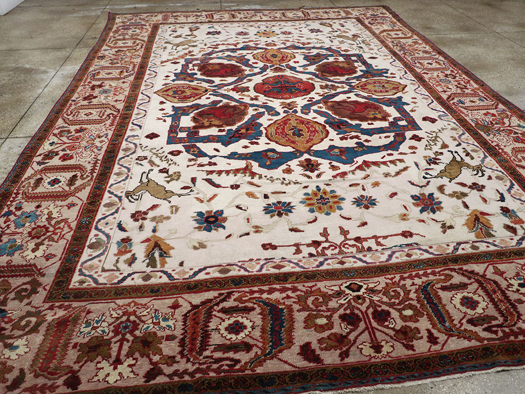 Antique Persian Sultanabad Large Room Size Carpet, No.14336 - Gss