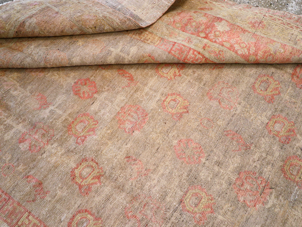 Antique East Turkestan Khotan Carpet, No.14346 - Gss