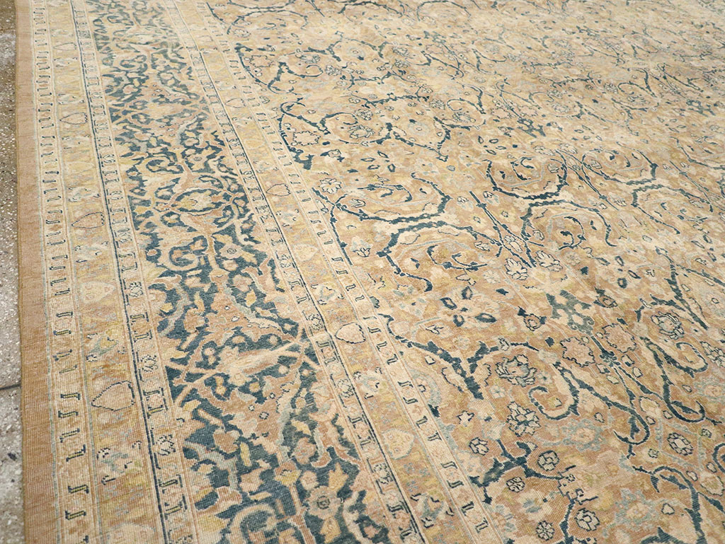 Antique Persian Tabriz Carpet, No.14385 - Gss