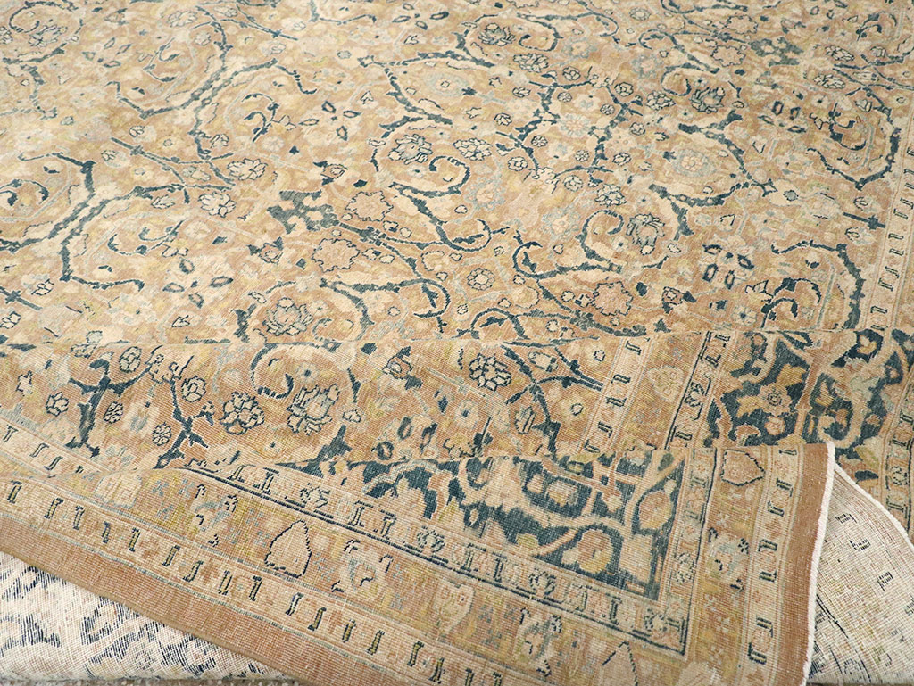 Antique Persian Tabriz Carpet, No.14385 - Gss