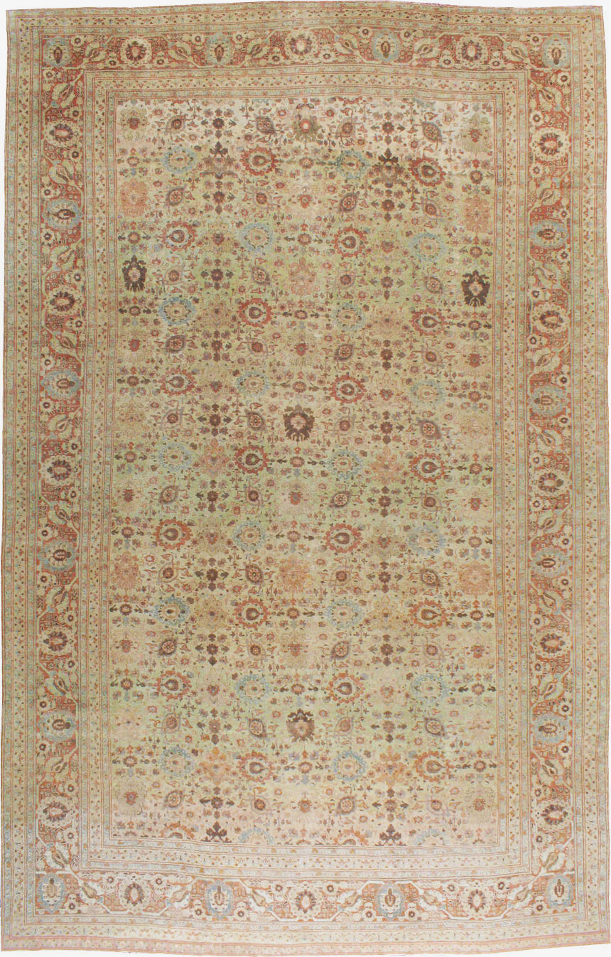 Antique Persian Tabriz Carpet, No.14391 - Gss