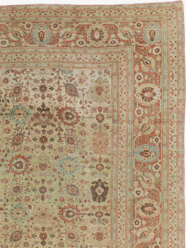 Antique Persian Tabriz Carpet, No.14391 - Gss