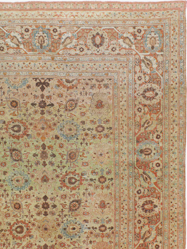 Antique Persian Tabriz Carpet, No.14391 - Gss