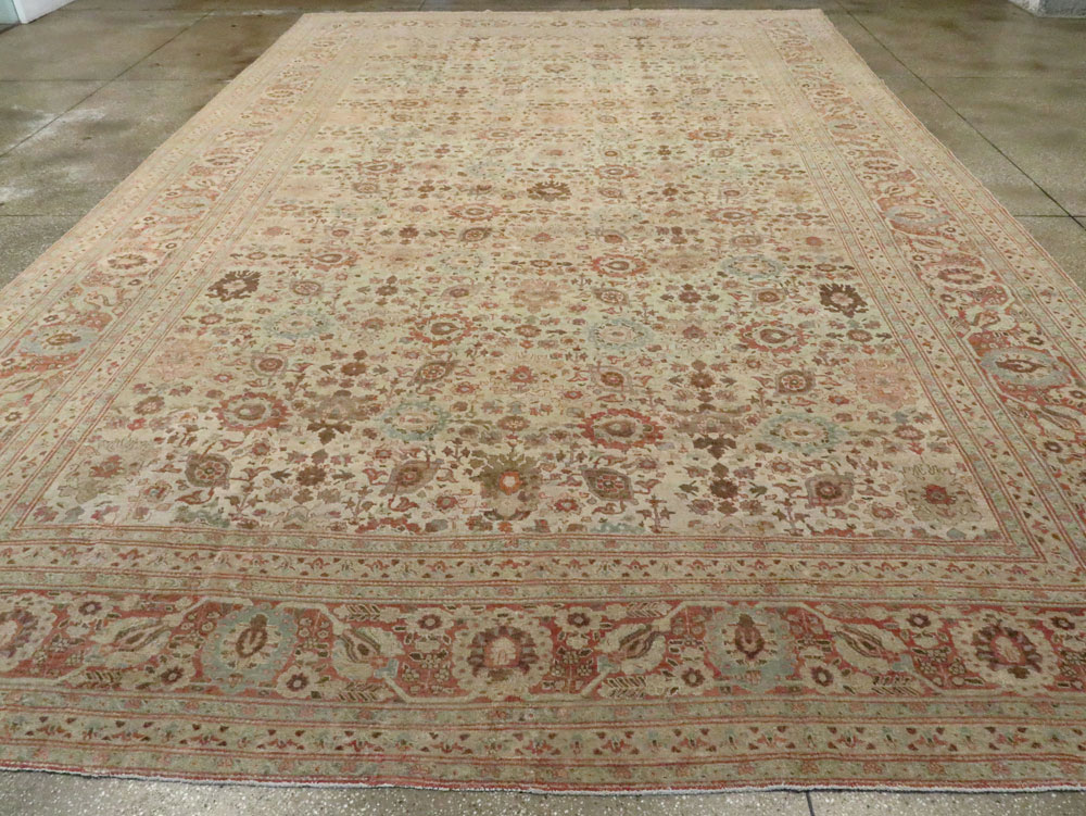 Antique Persian Tabriz Carpet, No.14391 - Gss