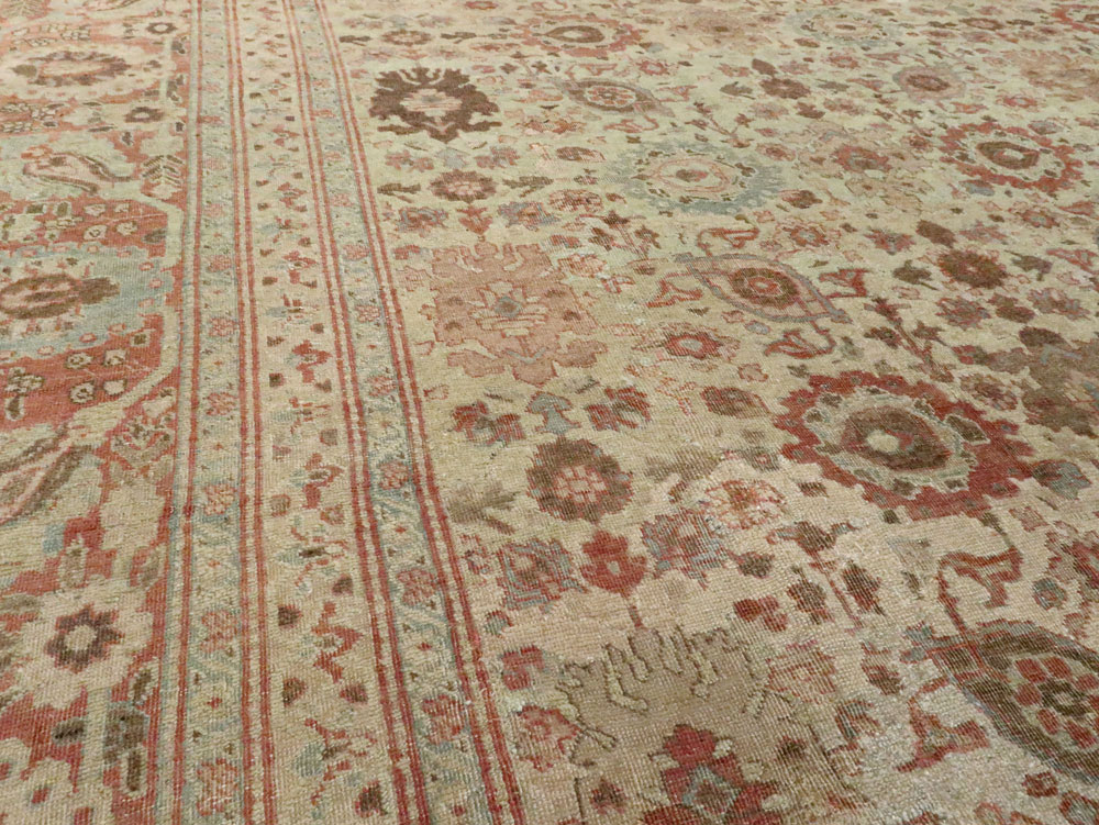 Antique Persian Tabriz Carpet, No.14391 - Gss