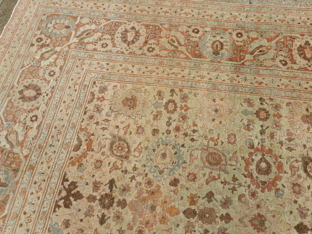 Antique Persian Tabriz Carpet, No.14391 - Gss