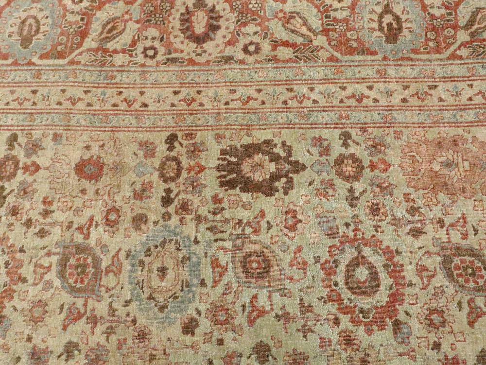 Antique Persian Tabriz Carpet, No.14391 - Gss