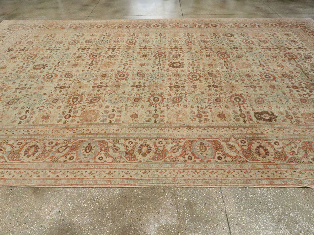 Antique Persian Tabriz Carpet, No.14391 - Gss