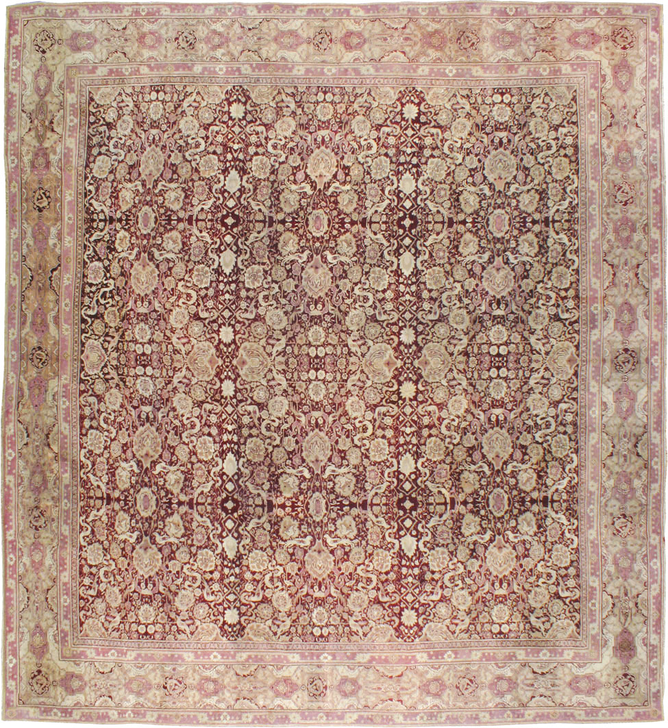 Antique Indian Agra Square Carpet, No.14425 - Gss