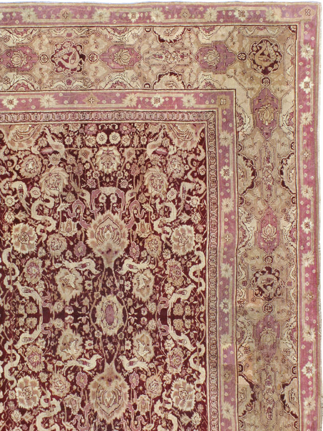 Antique Indian Agra Square Carpet, No.14425 - Gss