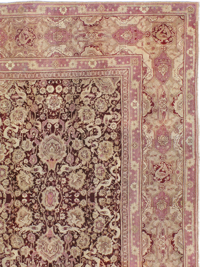 Antique Indian Agra Square Carpet, No.14425 - Gss