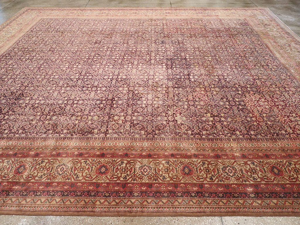 Vintage Indian Lahore Carpet, No.14426 - Gss
